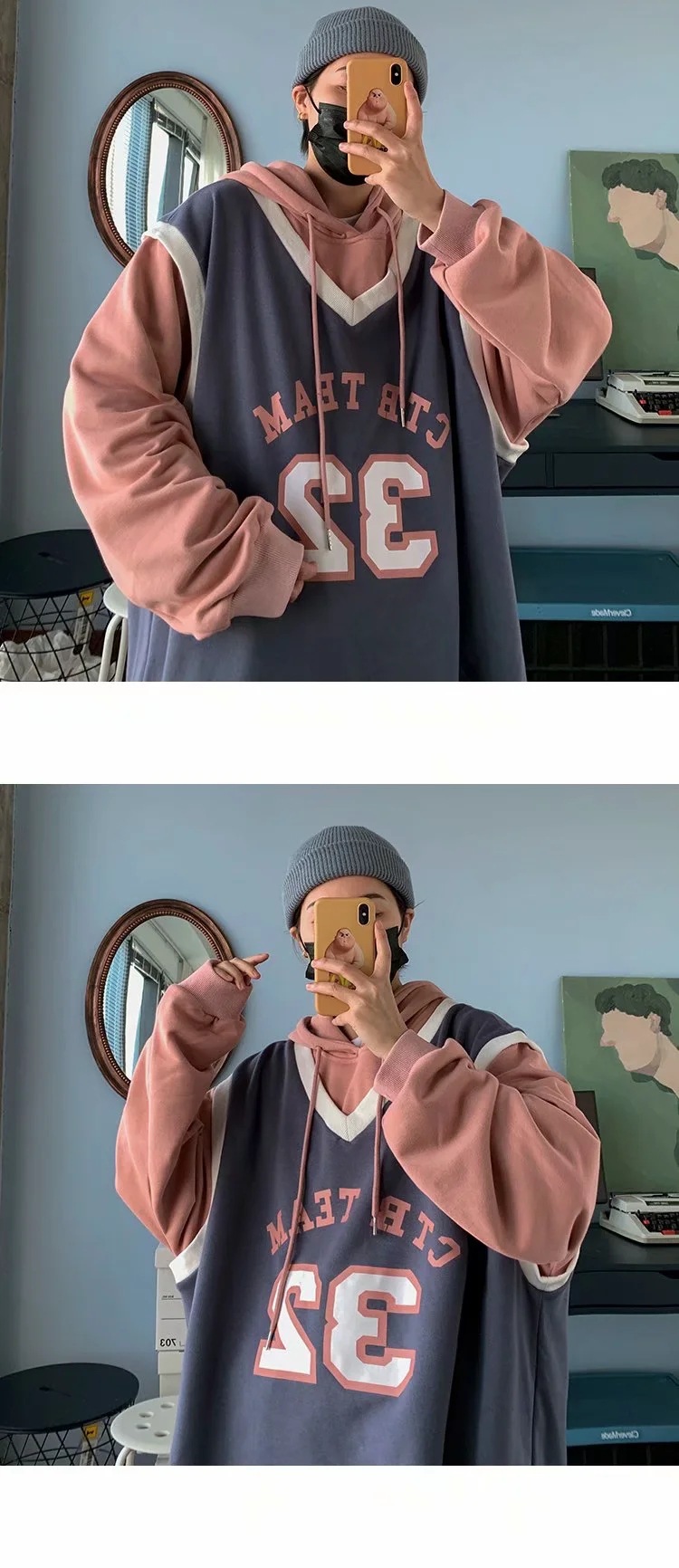 Áo hoodie dáng rộng thời trang thu đông cho các cặp đôi | BigBuy360 - bigbuy360.vn
