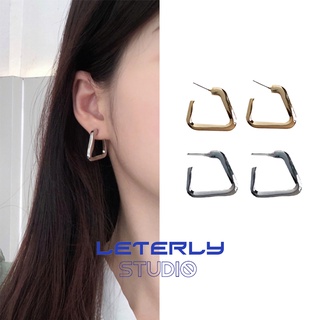 Bông Tai Mạ Bạc 925 Hình Tam Giác C398