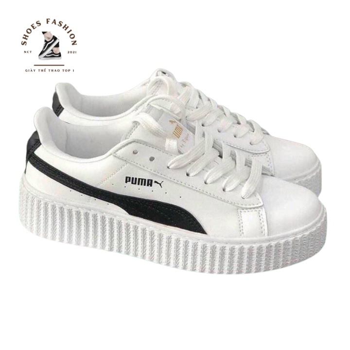 Giày thể thao nam nữ Pu.ma viền đen hàng việt nam xuất khẩu giầy thể thao sneaker nam nữ full size 36-43