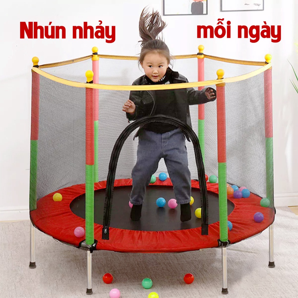 Nhà nhảy nhún CAO CẤP,Nhà bóng trẻ em, quây cũi nhà bóng trẻ em, Đệm nhún lò xo cho bé và mẹ