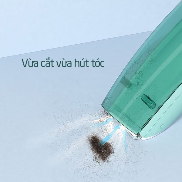 Tông Đơ Cắt Tóc Cho Bé Misuta Hút Tóc Tự Động, Hoạt Động Êm Ái, An ToàN