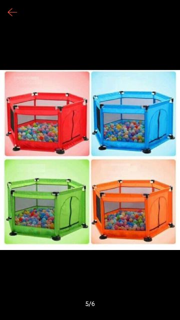 [Mã LIFE0503TOYS giảm 10% đơn 0Đ] QUÂY CUI - QUÂY BÓNG CHO BÈ VẢI DÙ KHUNG INOX (tặng kèm 10 qủa bóng ) - NHA BONG