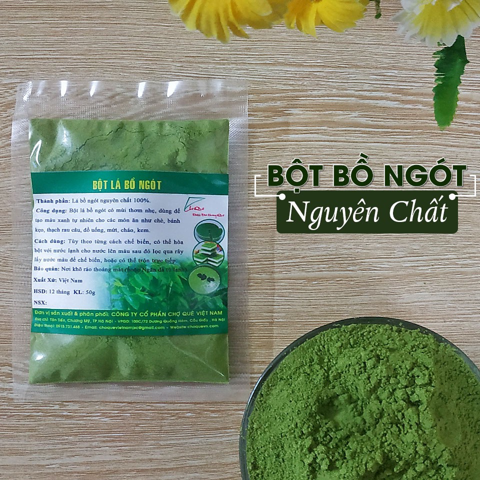 Combo 3 Gói Bột Bồ Ngót Chuyên Dùng Làm Bánh Chưng Và Mứt Dừa