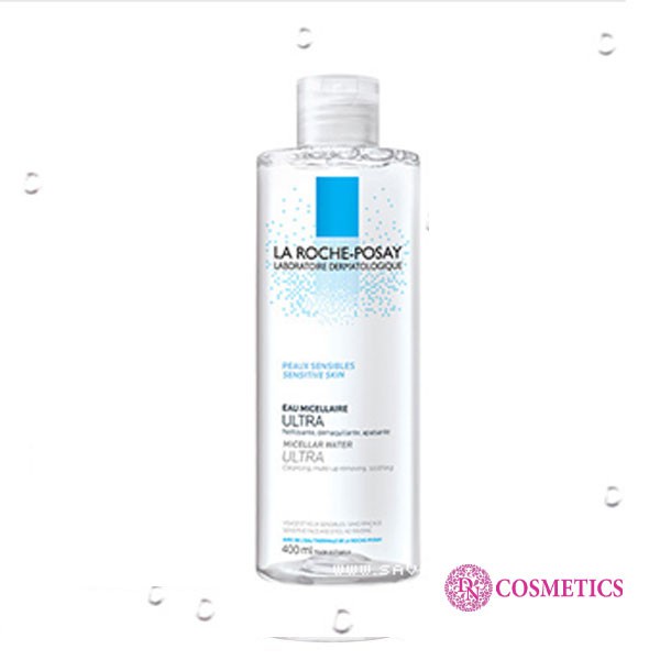 Nước tẩy trang La Roche-Posay Micellar Water 400ml da nhạy cảm da dầu mụn hỗn hợp làm sạch lỗ chân lông La La Cosmetic