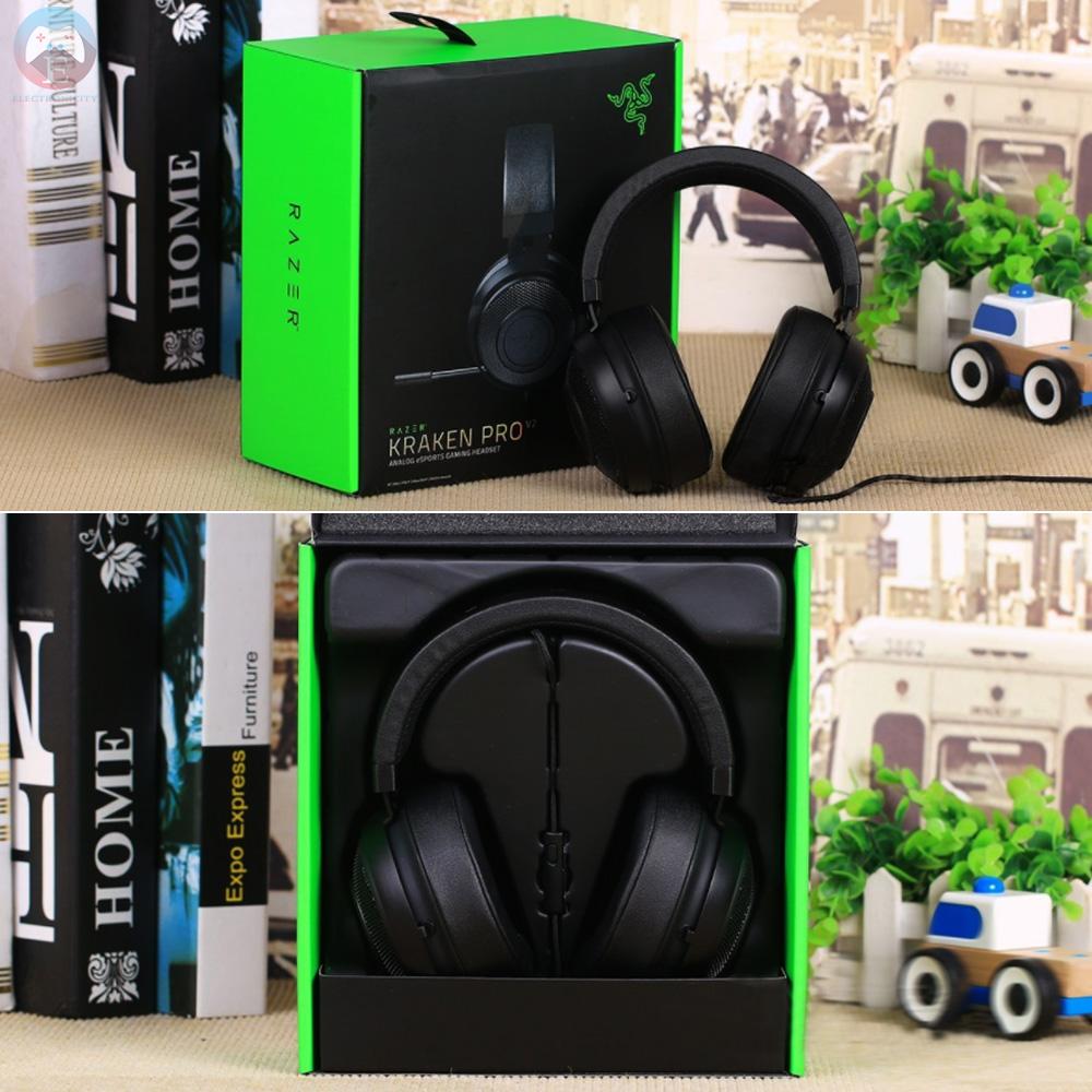 Tai Nghe Chơi Game Razer Kraken Pro V2 1.3m Cổng 3.5mm Âm Thanh Hay Cho Điện Thoại / Pc / Mac / Ps4 / Xbox