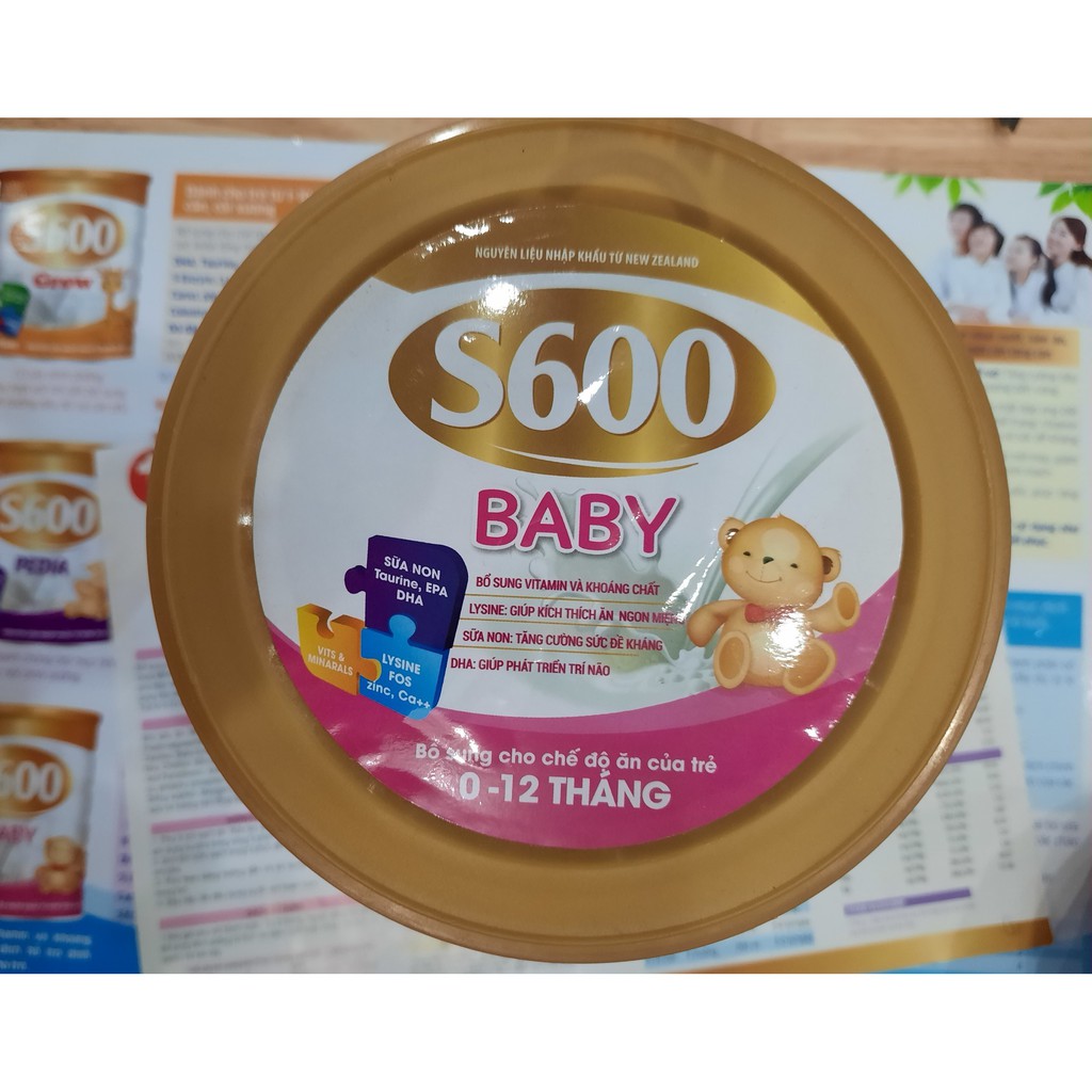 Sữa bột S600 Baby 900g