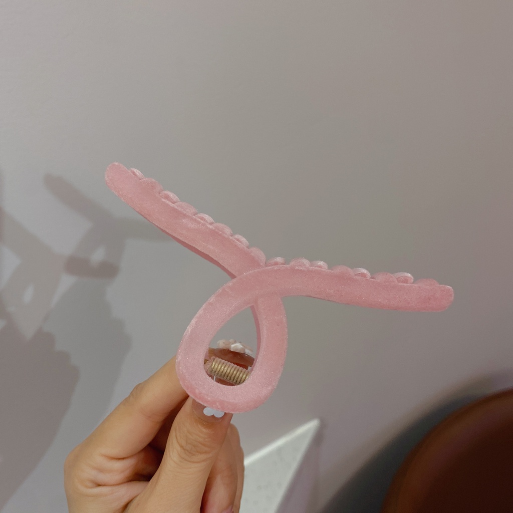 Kẹp Càng Cua , Kẹp Tóc Hàm Cá Mập Style Hàn Quốc Màu Trơn Thời Trang Dành Cho Nữ