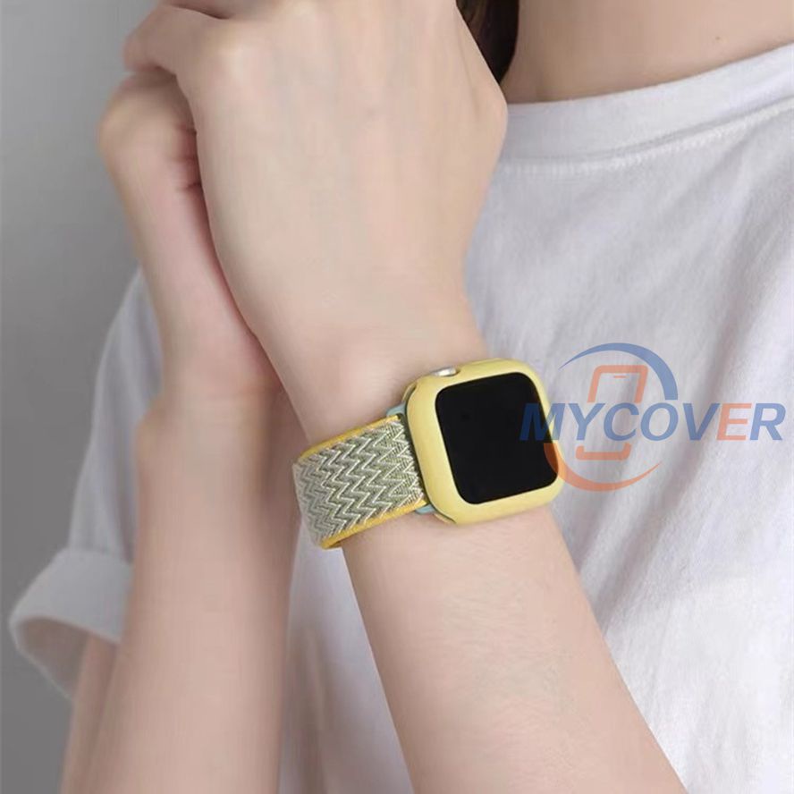 Dây Đeo Đồng Hồ Dạng Bện Cho iWatch Series 7 6 SE 5 4 3 2 1 41mm 45mm 44mm 40mm 42mm 38mm