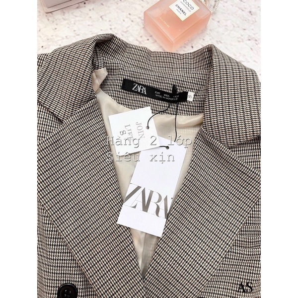 ÁO BLAZER KẺ 2 lớp