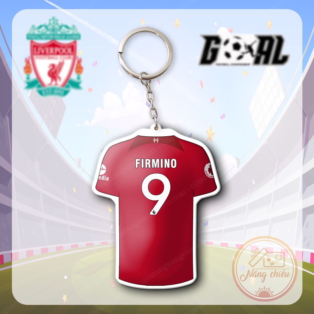 Móc Khóa In Áo Đấu CLB AS Roma Dày In Sắc Nét 2 Mặt