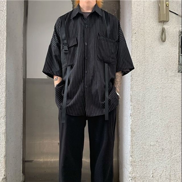 [ORDER] Set áo sơ mi quần short ulzzang unisex form rộng oversize Hàn Quốc street style
