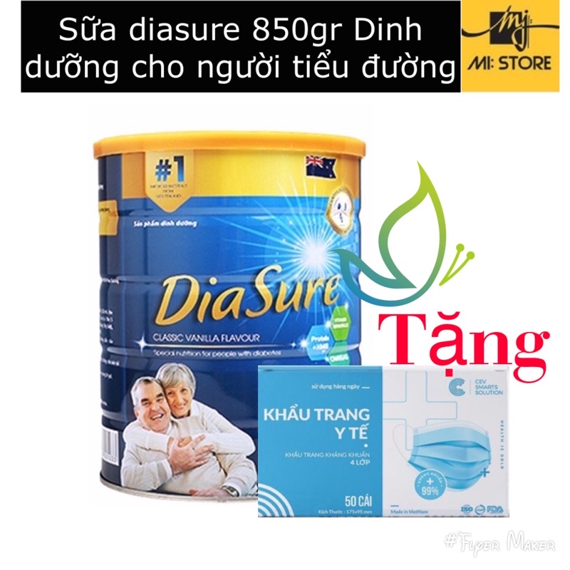 Diasure sữa non dinh dưỡng cho người tiểu đường - ổn định đường huyết - ngăn ngừa đột quy