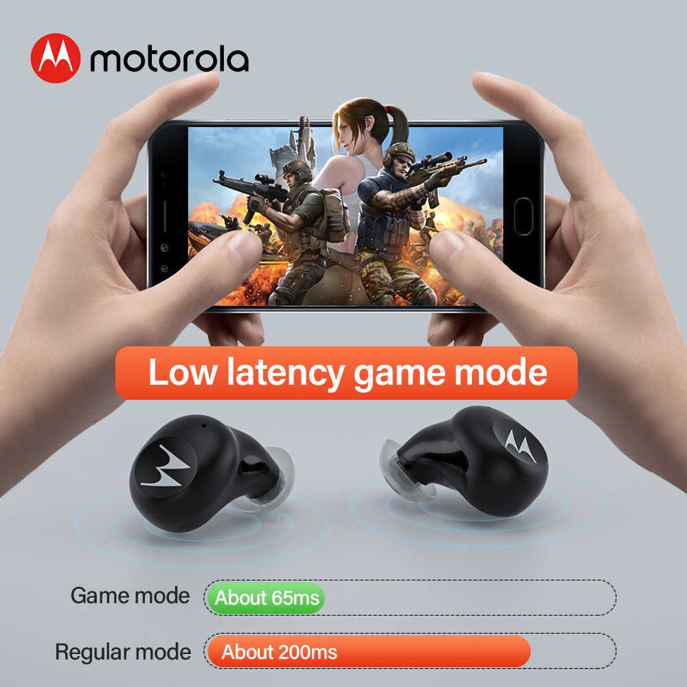 Tai nghe bluetooth 5.0, Tai nghe không dây true wireless Motorola SH067 giá rẻ [Nobox]