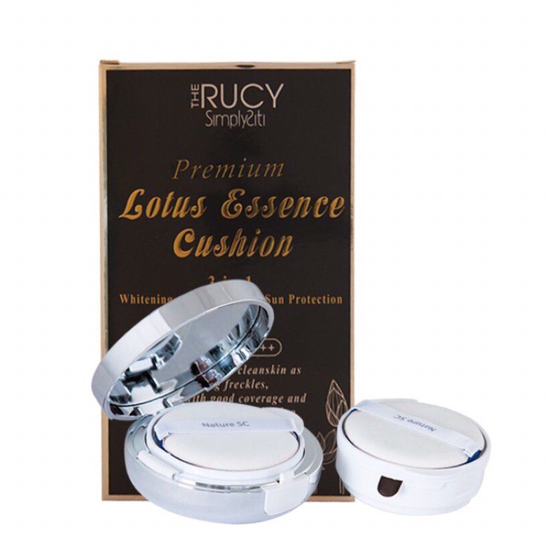 Phấn Nước The Rucy Premium Lotus Essence Cushion 13g (Tặng Kèm 1 Lõi) 2 in 1