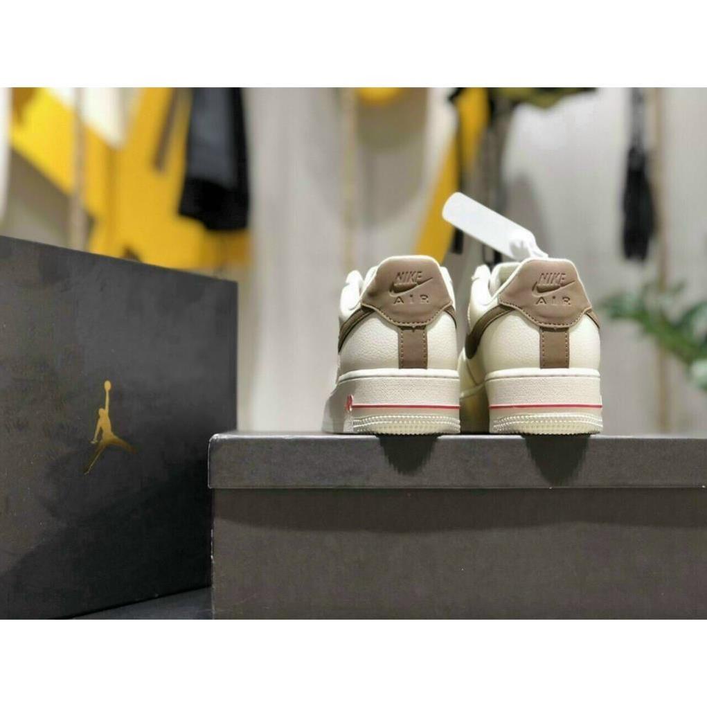Giày Sneaker AF1 custom Vệt nâu chất lượng nguyên bản MSN2371