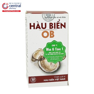 Tinh Hàu Biển OB [Chính Hãng] -  Tăng Cường Sinh Lý, Cải Thiện Ham Muốn Nam Giới - Hộp 30 Viên