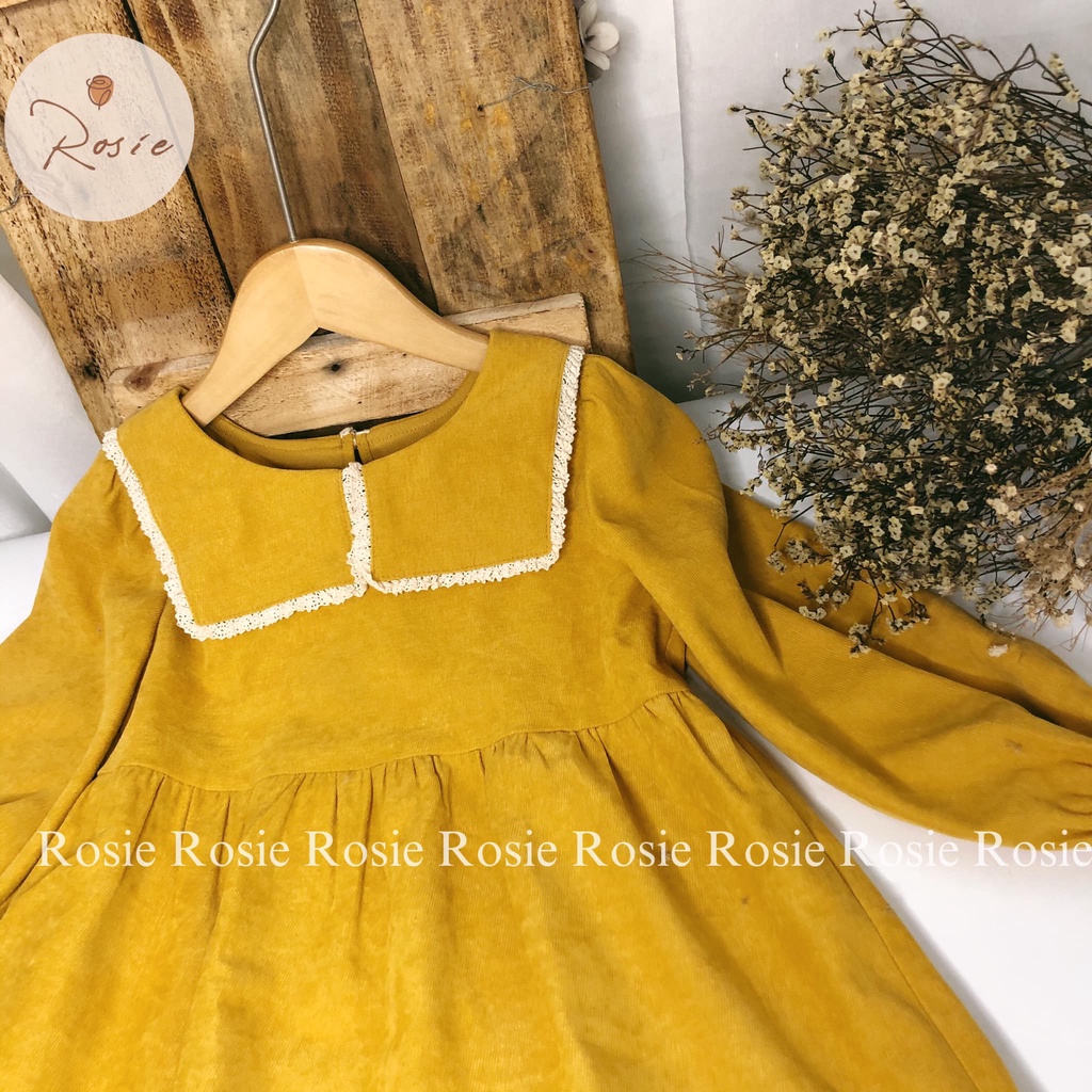 Váy nhung cổ thủy thủ ROSIE V05 cho bé gái từ 7-45kg