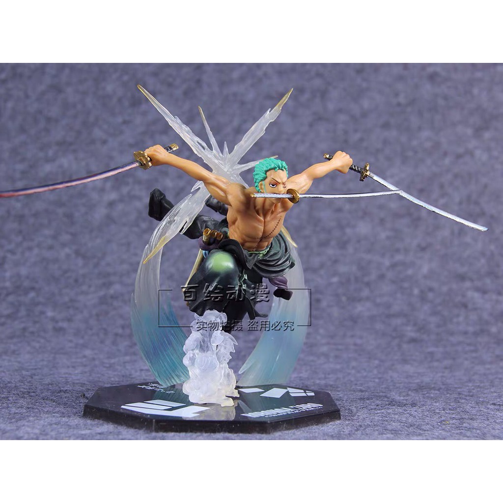 [ẢNH THẬT]Mô hình Roronoa Zoro Battle ver (2 Đầu) 17cm- Figure Tượng One Piece