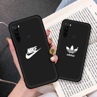 Ốp Điện Thoại Tpu Dẻo Màu Đen Nhám In Logo Adidas / Nike / Champion Cho Xiaomi Redmi Note 5 6 7 8 Pro 6a 7a 7 K20 Pro
