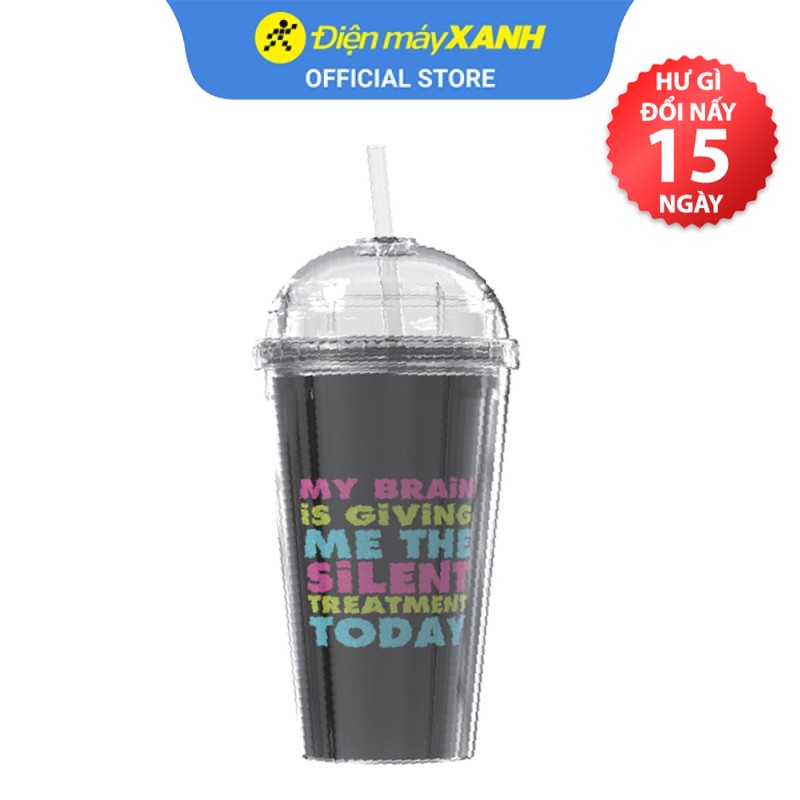 Ly cách nhiệt nhựa 500ml Delites KS QC09