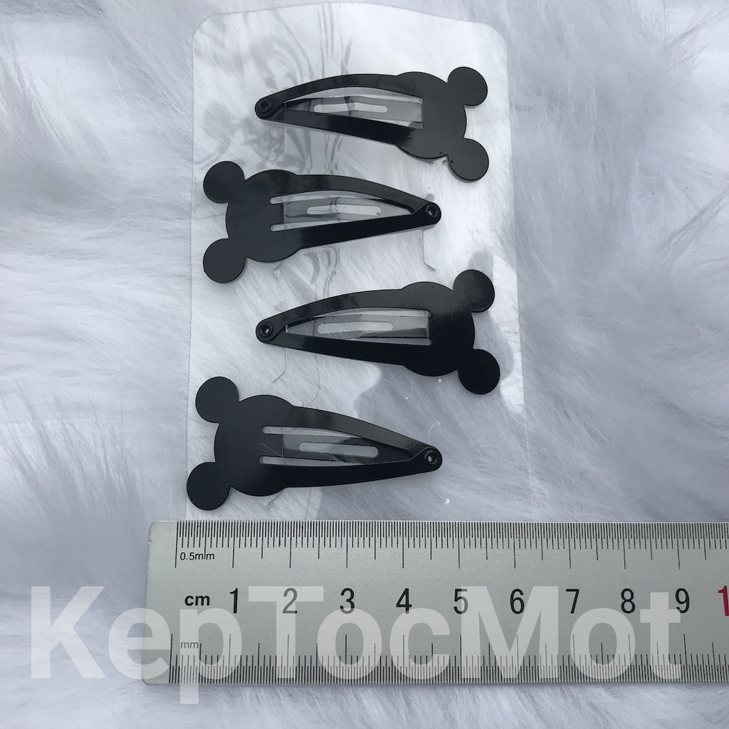 3 - 4 cái Kẹp tóc mái cute màu đen kt251