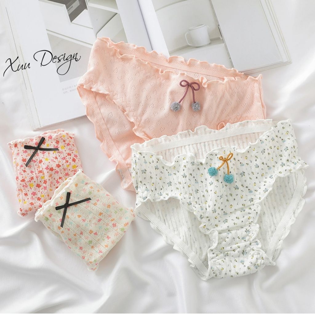Quần lót nữ Cotton mềm mịn cao cấp họa tiết siêu dễ thương - Xuu design QC24 | BigBuy360 - bigbuy360.vn
