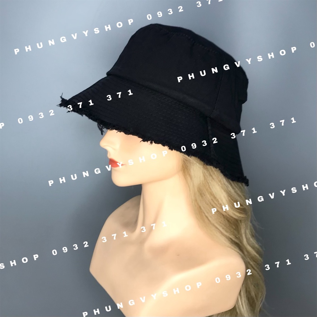 Nón bucket tai bèo vành Tua Rách unisex nam nữ cực hot basic