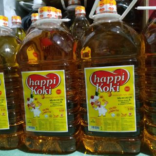 Combo 2 bình dầu ăn Happi Koki 5 lít