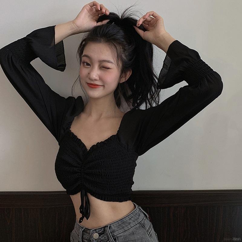 Áo Voan Tay Dài Thời Trang Dành Cho Nữ