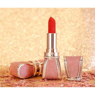Son thỏi hình nơ Wodwod Diamond Enamel Bow Lipstick sang chảnh # 405 Đỏ Cam