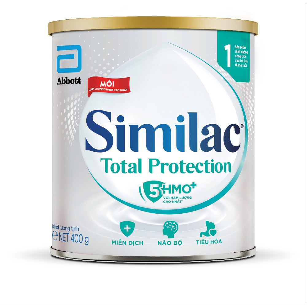 Sản phẩm dinh dưỡng công thức Similac Total Protection 1 400g/lon