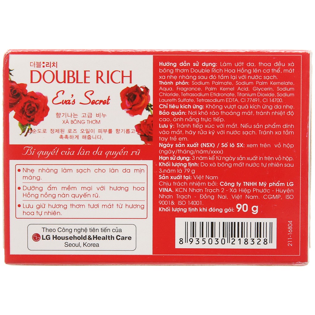 Xà bông cục Double Rich hương hoa cực thơm