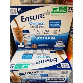 Thùng 30 chai sữa ensure socola nước của mỹ 🇺🇸