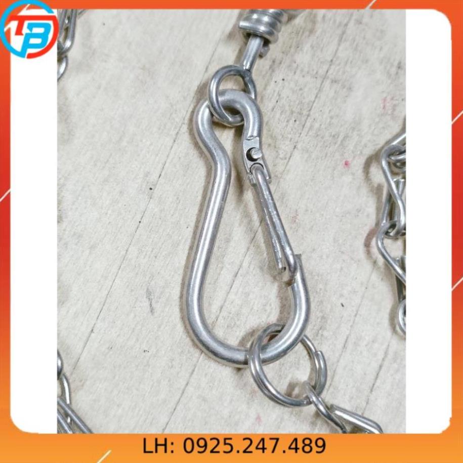 Dây xích cho mèo INOX - Số 3 - Dài 1.4 mét CÁP THÉP Thái Bình VinàN