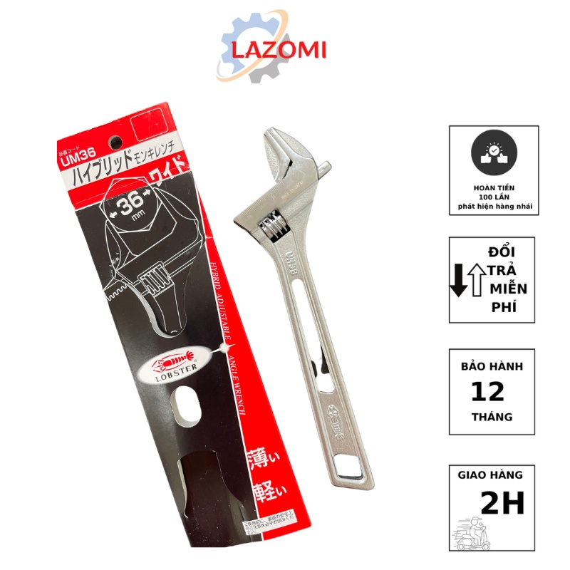 Mỏ lết LOBSTER UM36 made in JAPAN Lazomi tools
