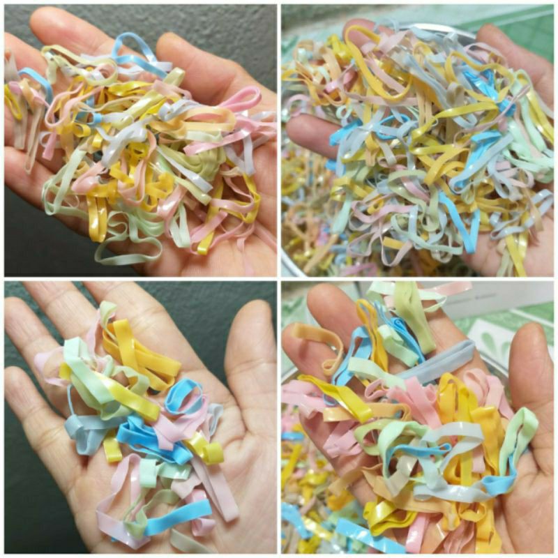 Sỉ 1kg thun cột tóc màu mới cho mẹ và bé (Cở đại/cở trung)