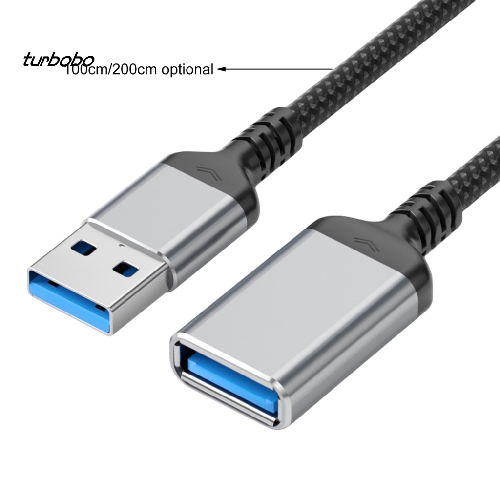 turbobo USB Extension Cable USB 3.0 Male to Female Extension Data Sync Cord Dual Shielding