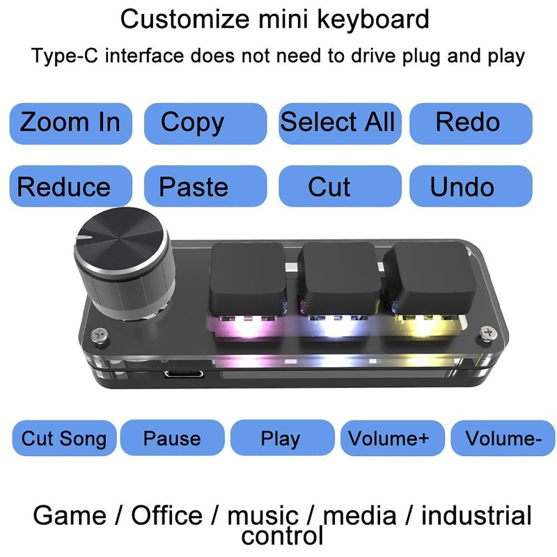 Bàn Phím Cơ Gaming KOK Mini 3 Phím