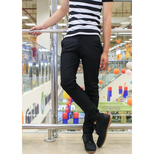 Quần Nam Xanh Than Trơn Dáng Vừa Chất Mịn Đẹp Thời Trang Trẻ Trung Chất Vải Ít Bám Bụi Không Bai Gião