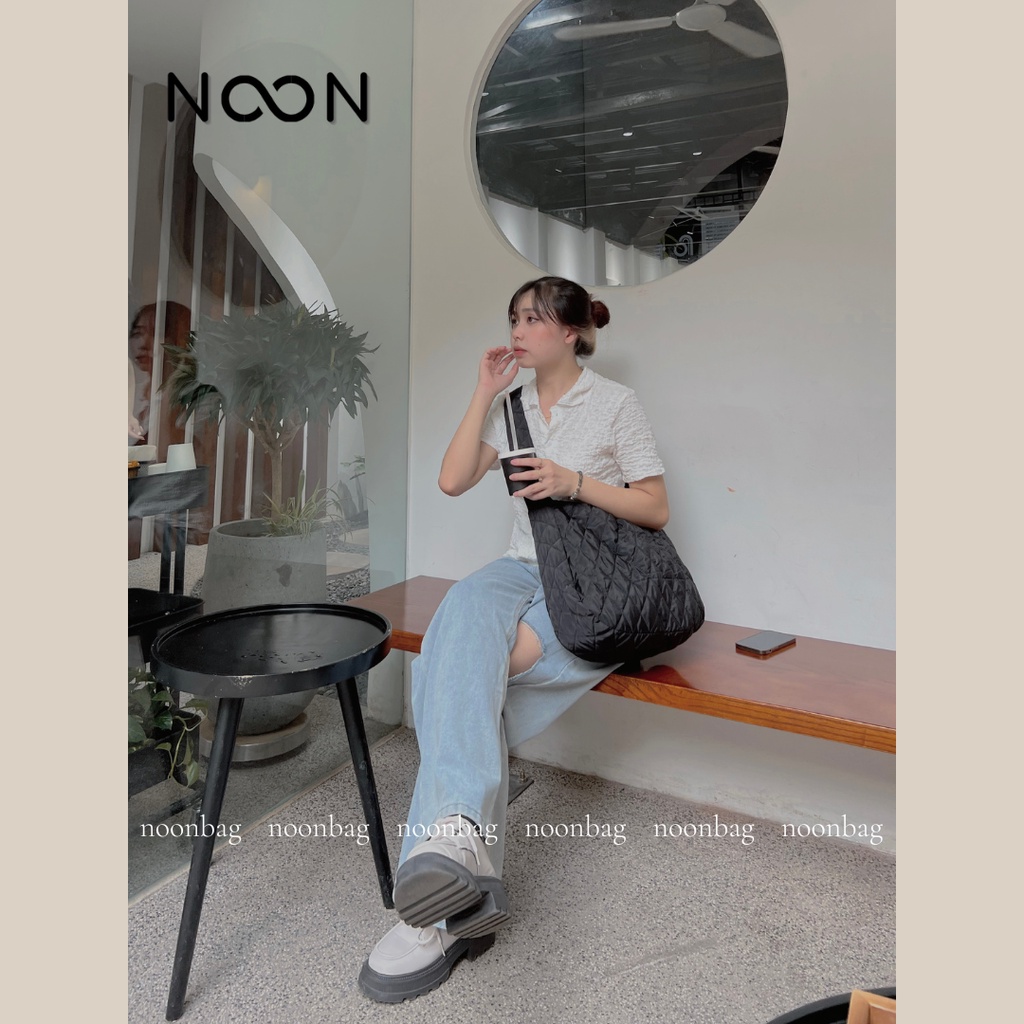 Túi đeo chéo, đeo vai nam nữ unisex NOON lót phao NB48