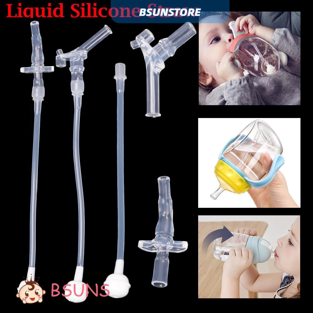 『BSUNS』 10pcs Food Grade Children Thermos Straws Nozzle Replacement Drink Bottle Parts Baby Feeding Accessories