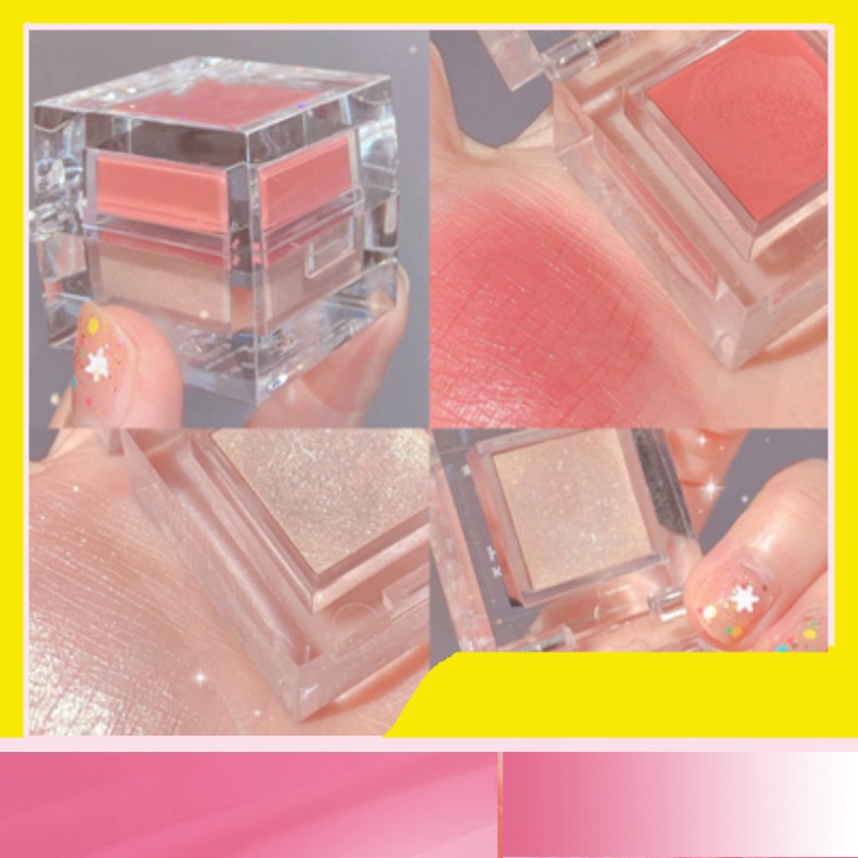 Phấn má hồng Magic Casa kiêm phấn bắt sáng hai màu tự nhiên lâu trôi HOT | BigBuy360 - bigbuy360.vn