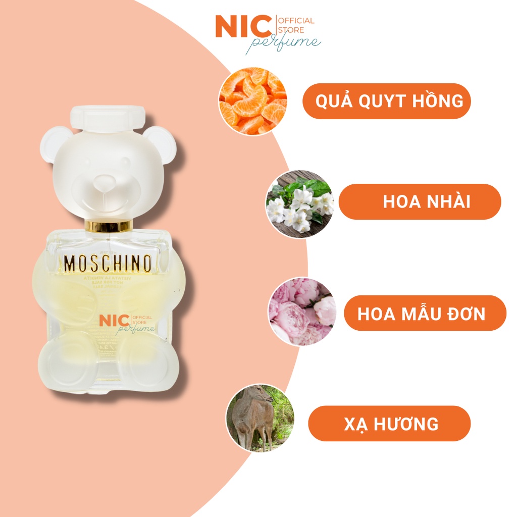 Nước hoa nữ Moschino Toy 2 chai 10ml chính hãng