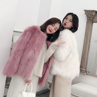 Áo khoác lông ❤️FREESHIP❤️ Áo choàng lông Quảng Châu sang chảnh - Hàng có sẵn