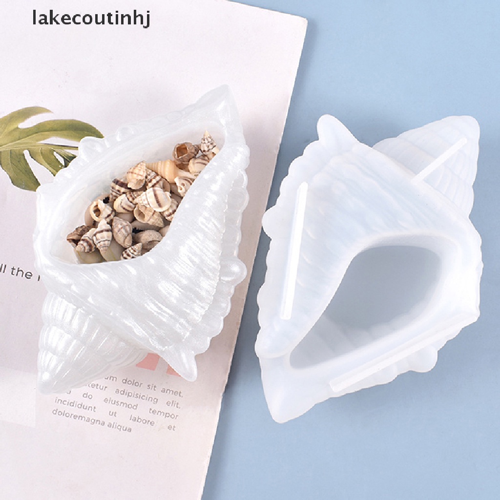 Khuôn silicon làm chậu cây hình vỏ sò