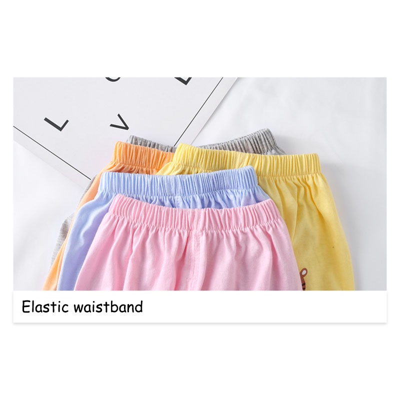 Quần dài SANITKUN 100% cotton ống rộng chống muỗi họa tiết hoạt hình cho bé