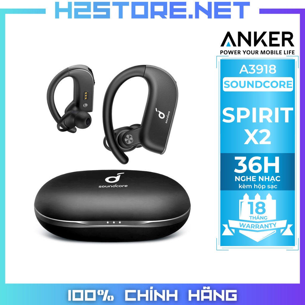 Tai nghe bluetooth TWS SOUNDCORE (by ANKER) Spirit X2 - A3918