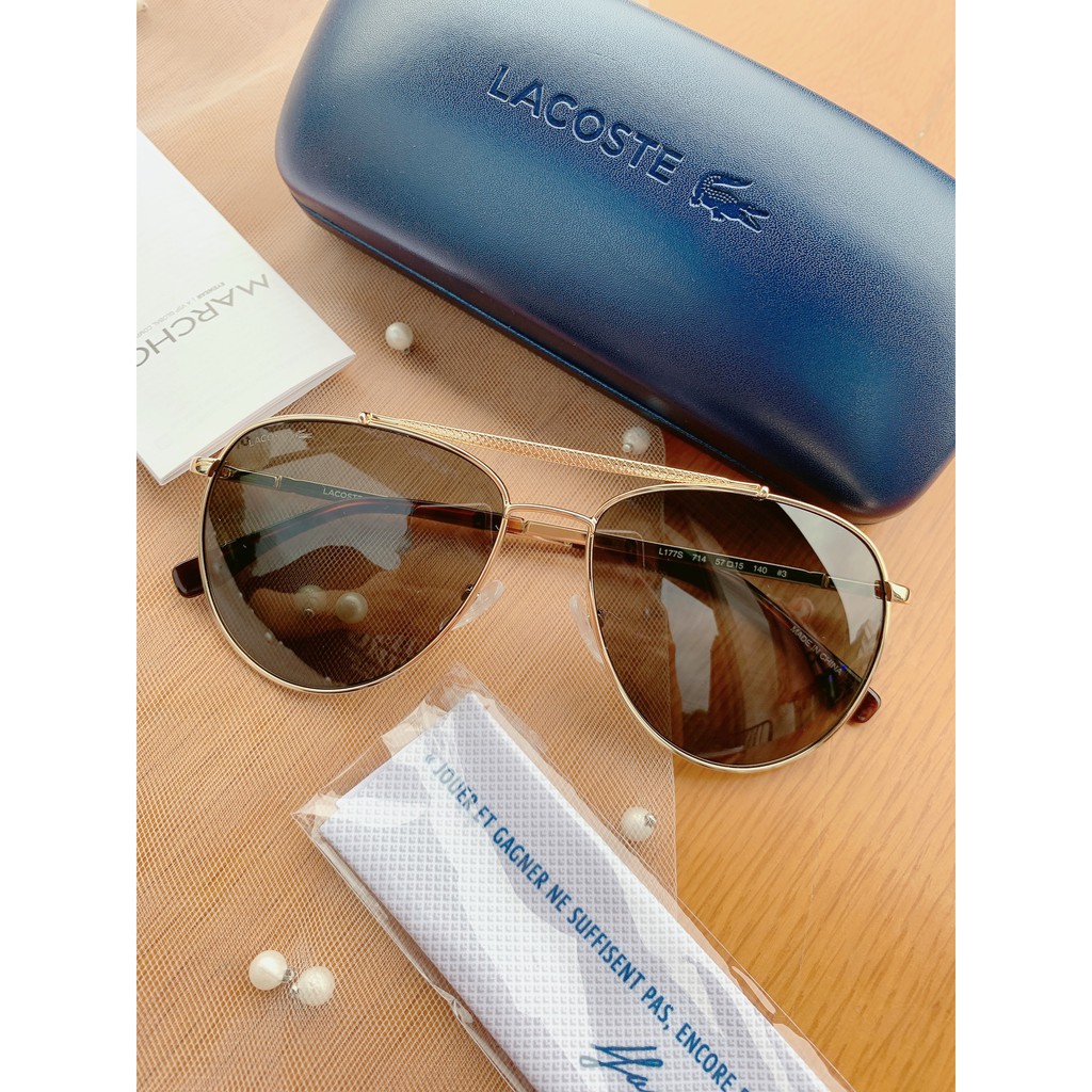Kính mát chính hãng Lacoste unisex L177S 714 đẹp ngất người nam nữ đeo đẹp