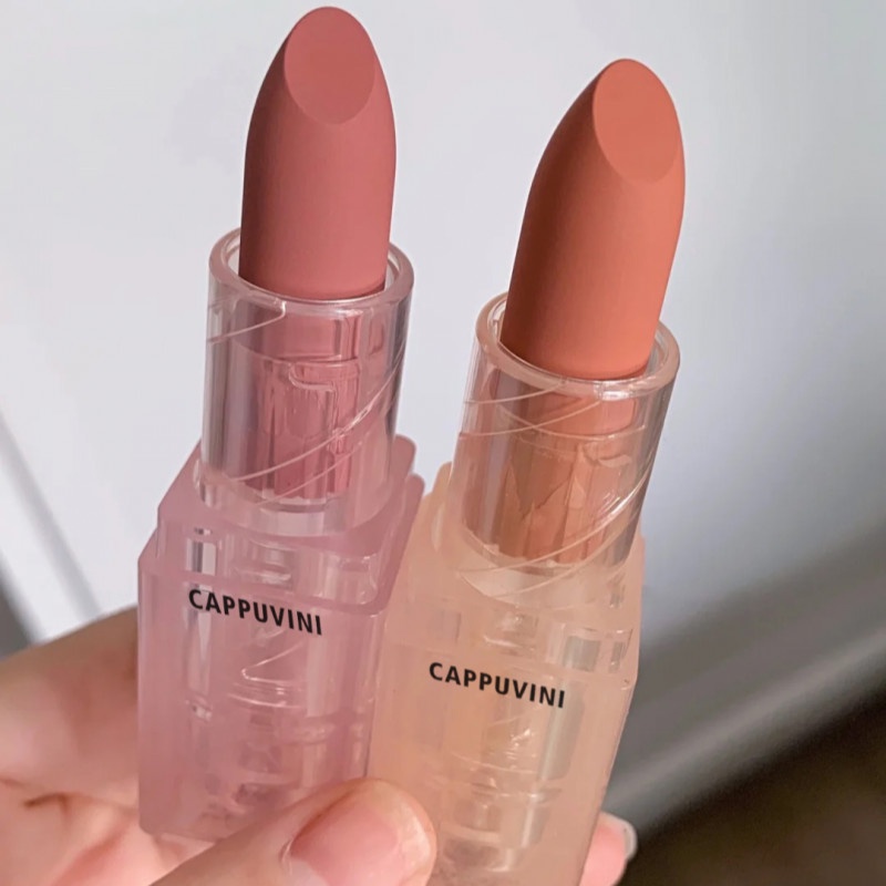 [Hàng mới về] Thỏi son nhung lì mềm mịn bền màu lâu trôi kháng nước CAPPUVINI