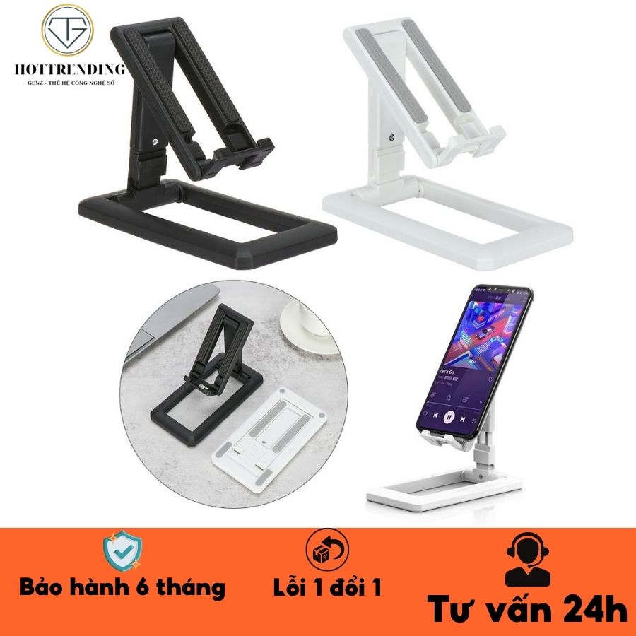 Giá Đỡ Điện Thoại Để Bàn Có Tăng Giảm Chiều Cao, Dễ Dàng Gấp Gọn, Chất Nhựa Chắc Bền, Để Được Cả Máy Tính Bảng Loại Đẹp